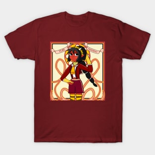 Yuri Marzipan the Oni - Cosplay Nouveau (red and gold) T-Shirt